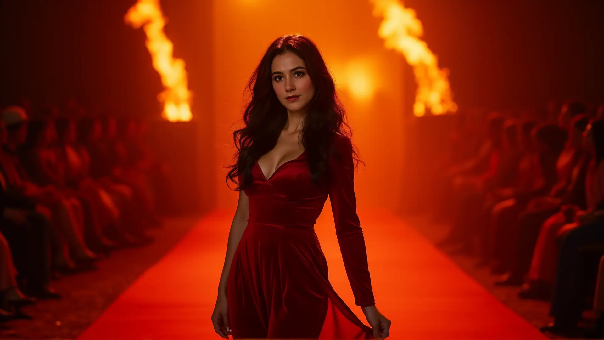 Dalia: fuego en la pasarela