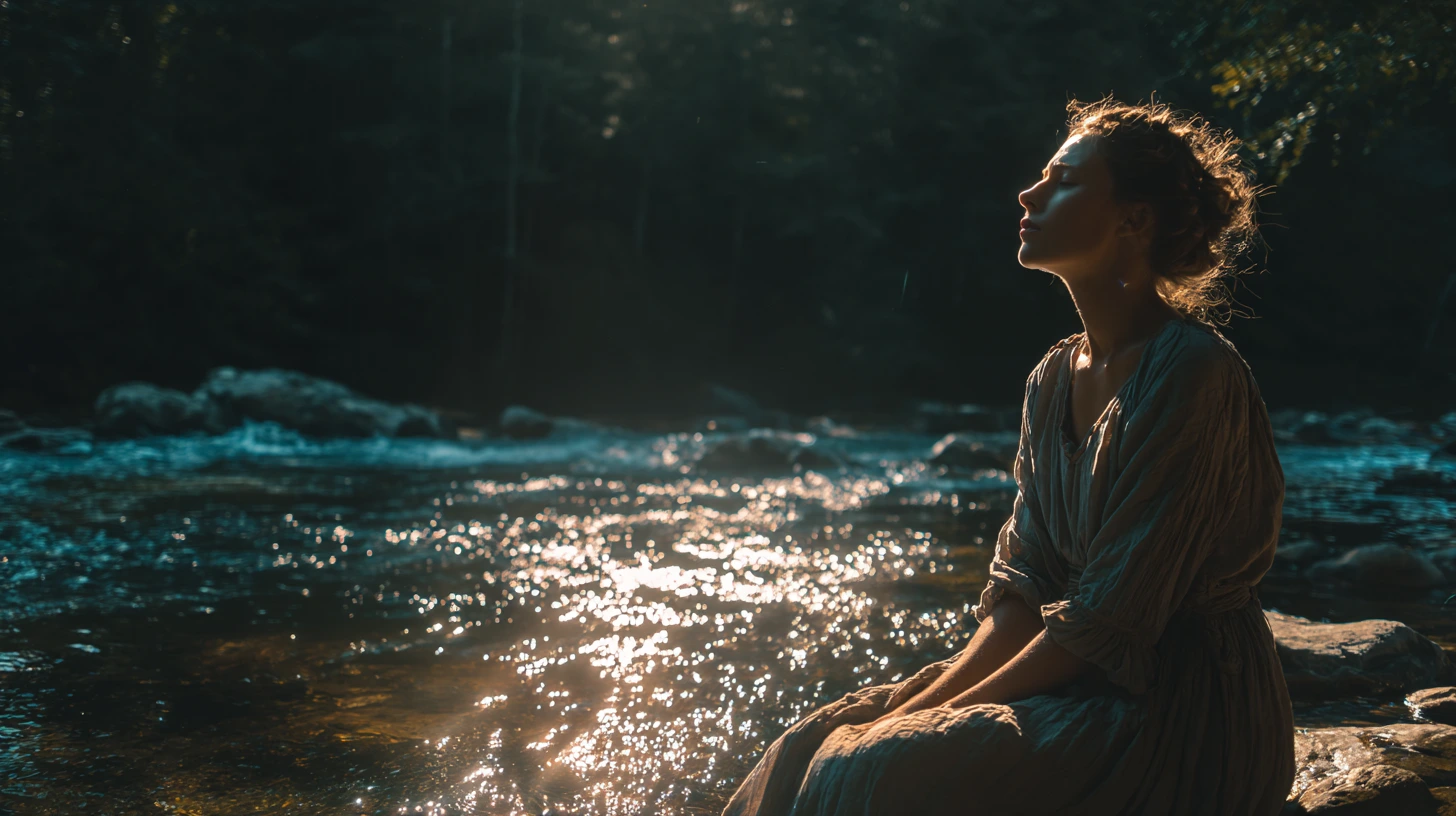 La mujer que se sienta frente al mundo